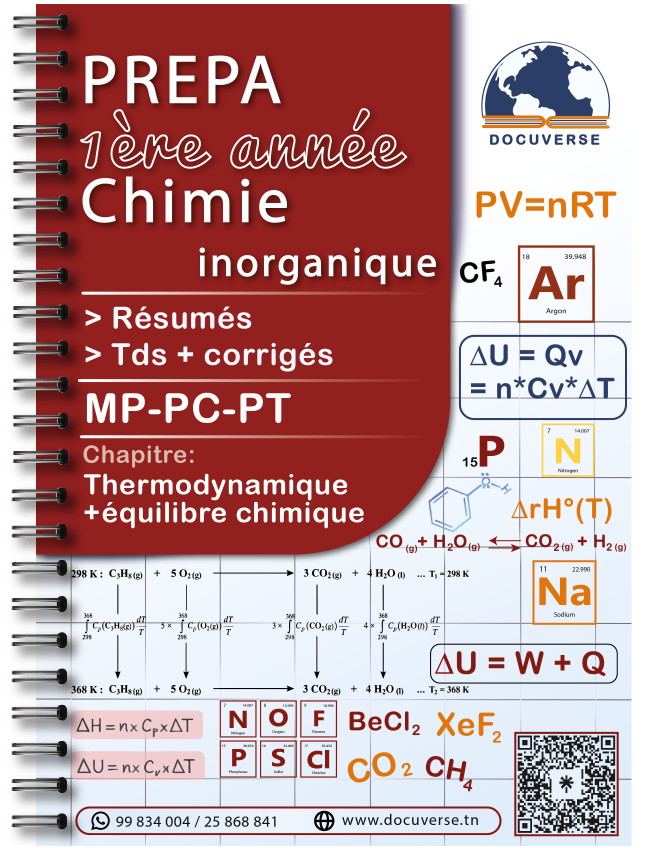 Thermodynamique + équilibre chimique